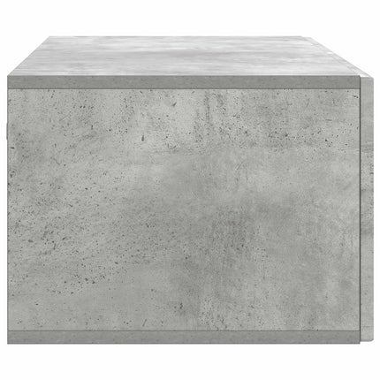 Väggmonterad TV-bänk Betonggrå 98 x 41 x 30 cm Konstruerat trä