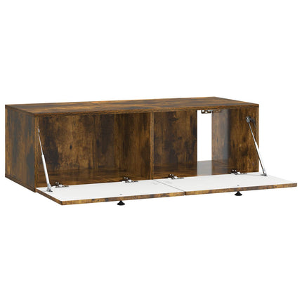 Väggmonterad TV-bänk Rökt ek 98 x 41 x 30 cm Konstruerat trä