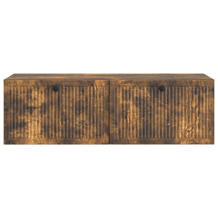 Väggmonterad TV-bänk Rökt ek 98 x 41 x 30 cm Konstruerat trä
