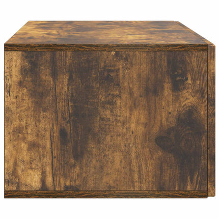 Väggmonterad TV-bänk Rökt ek 98 x 41 x 30 cm Konstruerat trä