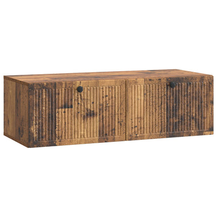 Väggmonterad TV-bänk Väggmonterad Gammalt trä 98 x 41 x 30 cm