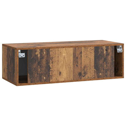 Väggmonterad TV-bänk Väggmonterad Gammalt trä 98 x 41 x 30 cm