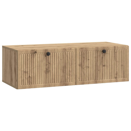 Väggmonterad TV-bänk Artisan-ek 98 x 41 x 30 cm Konstruerat trä