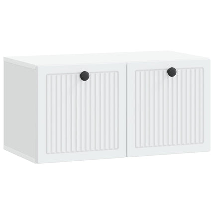 Väggmonterad TV-bänk Vit 59,5 x 31 x 30 cm Konstruerat trä