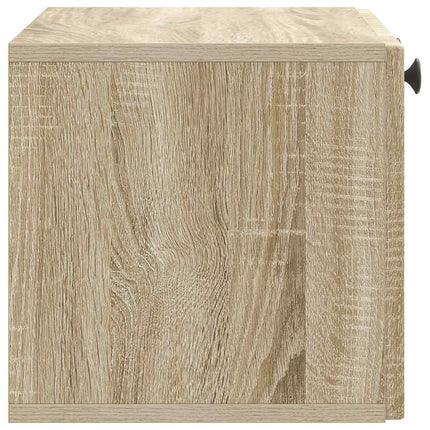 Väggmonterad TV-bänk Väggmonterad Sonoma-ek 59,5 x 31 x 30 cm