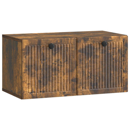 Väggmonterad TV-bänk Rökt ek 59,5 x 31 x 30 cm Konstruerat trä