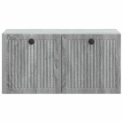 Väggmonterad TV-bänk Grå sonoma-ek 59,5 x 31 x 30 cm