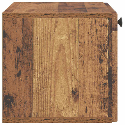 Väggmonterad TV-bänk Väggmonterad Gammalt trä 59,5 x 31 x 30 cm