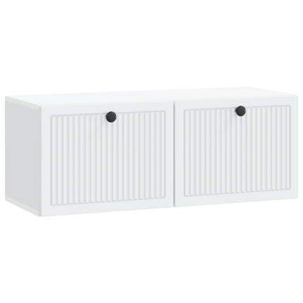 Väggmonterad TV-bänk Vit 78,5 x 31 x 30 cm Konstruerat trä