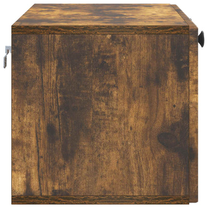 Väggmonterad TV-bänk Rökt ek 78,5 x 31 x 30 cm Konstruerat trä