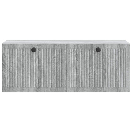 Väggmonterad TV-bänk Grå sonoma-ek 78,5 x 31 x 30 cm