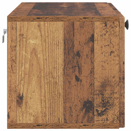 Väggmonterad TV-bänk Väggmonterad Gammalt trä 78,5 x 31 x 30 cm