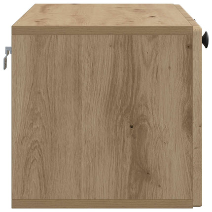 Väggmonterad TV-bänk Väggmonterad Artisan-ek 78,5 x 31 x 30 cm
