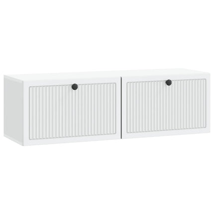 Väggmonterad TV-bänk Vit 98 x 31 x 30 cm Konstruerat trä