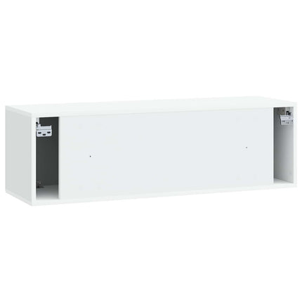 Väggmonterad TV-bänk Vit 98 x 31 x 30 cm Konstruerat trä