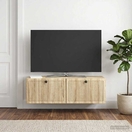 Väggmonterad TV-bänk Sonoma-ek 98 x 31 x 30 cm Konstruerat trä
