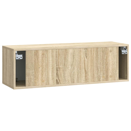 Väggmonterad TV-bänk Sonoma-ek 98 x 31 x 30 cm Konstruerat trä