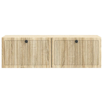 Väggmonterad TV-bänk Sonoma-ek 98 x 31 x 30 cm Konstruerat trä