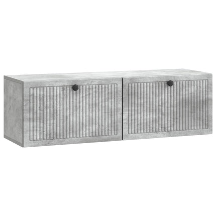 Väggmonterad TV-bänk Betonggrå 98 x 31 x 30 cm Konstruerat trä