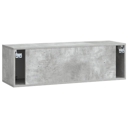 Väggmonterad TV-bänk Betonggrå 98 x 31 x 30 cm Konstruerat trä
