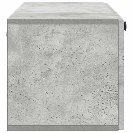 Väggmonterad TV-bänk Betonggrå 98 x 31 x 30 cm Konstruerat trä