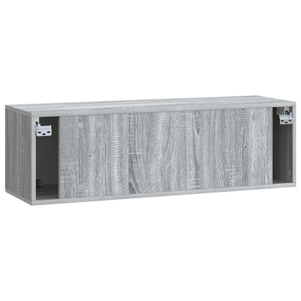 Väggmonterad TV-bänk Väggmonterad Grå sonoma-ek 98 x 31 x 30 cm