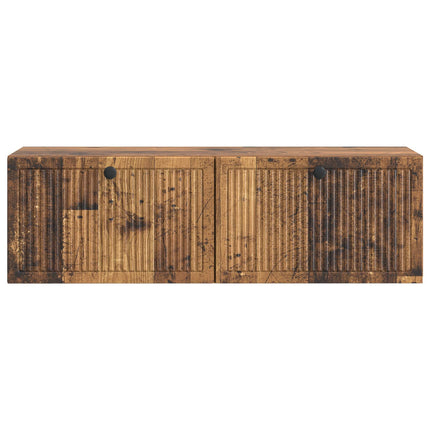 Väggmonterad TV-bänk Väggmonterad Gammalt trä 98 x 31 x 30 cm