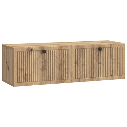 Väggmonterad TV-bänk Artisan-ek 98 x 31 x 30 cm Konstruerat trä