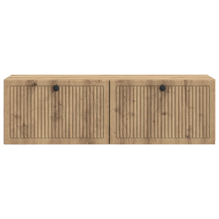 Väggmonterad TV-bänk Artisan-ek 98 x 31 x 30 cm Konstruerat trä