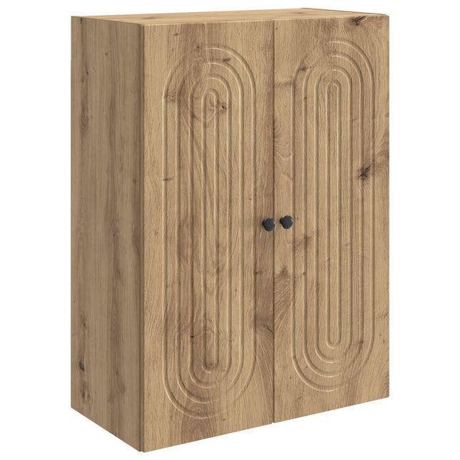 Väggmonterat skåp 66 x 34,5 x 90 cm Konstruerat trä Artisan-ek