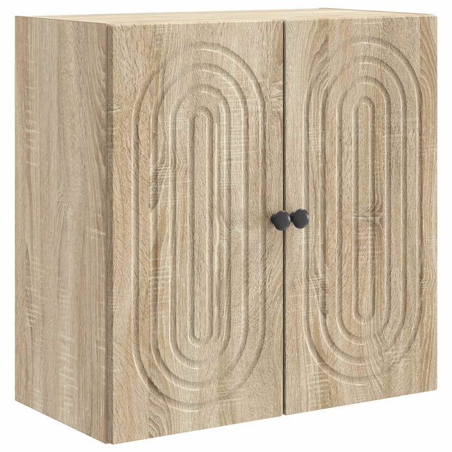 Väggmonterat skåp Sonoma-ek 59 x 31 x 60 cm Konstruerat trä