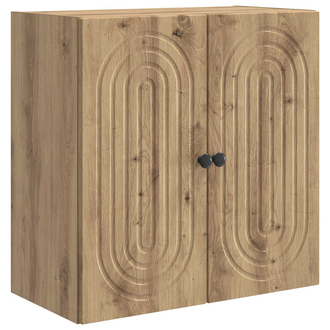 Väggmonterat skåp 59 x 31 x 60 cm Konstruerat trä Artisan-ek