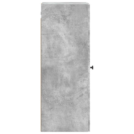 Väggmonterat skåp Betonggrå 33 x 34,5 x 90 cm Konstruerat trä