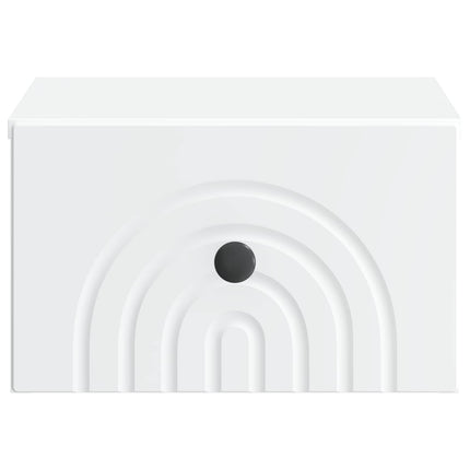 Väggmonterat Sängbord Vit 33 x 34,5 x 20 cm Konstruerat trä