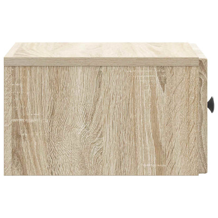 Väggmonterat Sängbord med låda Sonoma-ek 33 x 34,5 x 20 cm