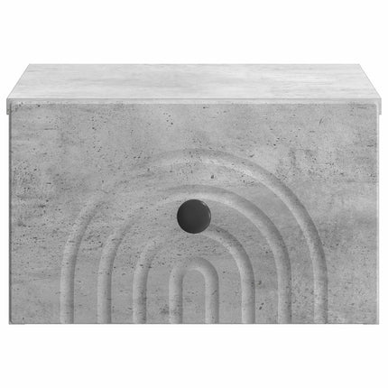 Väggmonterat Sängbord 2 pcs Betonggrå 33 x 34,5 x 20 cm