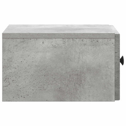 Väggmonterat Sängbord 2 pcs Betonggrå 33 x 34,5 x 20 cm