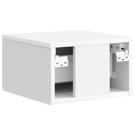 Väggmonterat Sängbord 2 pcs Vit högglans 33 x 34,5 x 20 cm