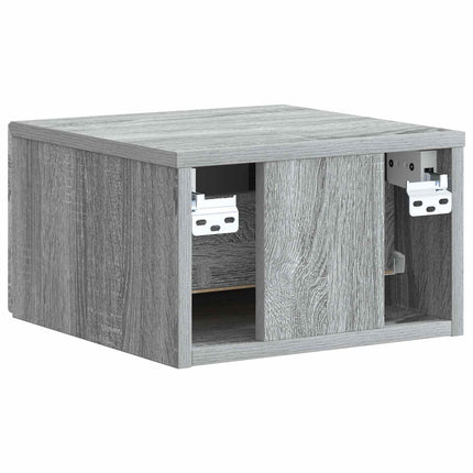 Väggmonterat Sängbord 2 pcs Grå sonoma-ek 33 x 34,5 x 20 cm