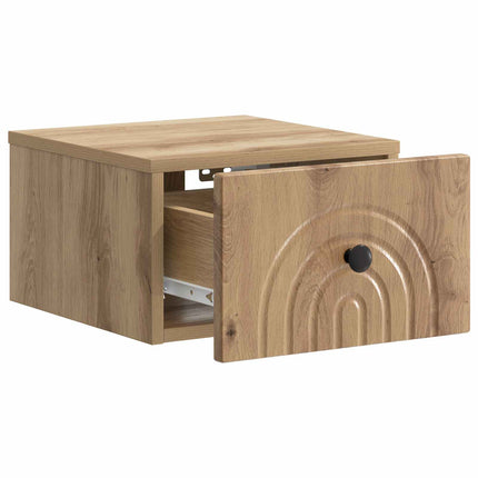 Väggmonterat Sängbord Artisan-ek 33 x 34,5 x 20 cm