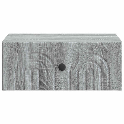 Väggmonterat Sängbord 2 pcs Grå sonoma-ek 49 x 34,5 x 20 cm