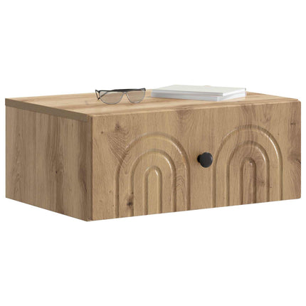 Väggmonterat Sängbord 2 pcs Artisan-ek 49 x 34,5 x 20 cm