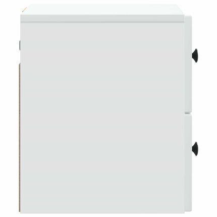 Väggmonterat Sängbord Vit 33 x 34,5 x 40 cm Konstruerat trä