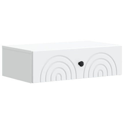 Väggmonterad sidobord Vit 59 x 34,5 x 17 cm Konstruerat trä