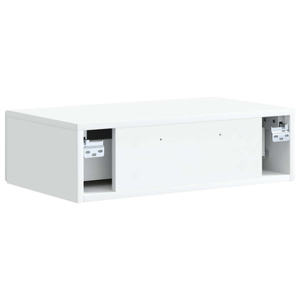 Väggmonterad sidobord Vit 59 x 34,5 x 17 cm Konstruerat trä
