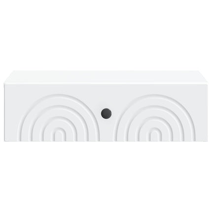 Väggmonterad sidobord Vit 59 x 34,5 x 17 cm Konstruerat trä