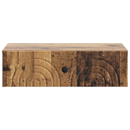 Väggmonterad sidobord Gammalt trä 59 x 34,5 x 17 cm