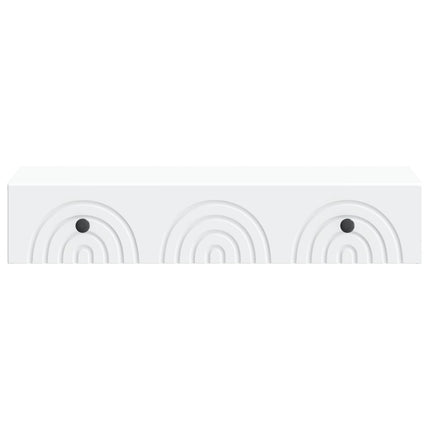 Väggmonterad sidobord Vit 87,5 x 34,5 x 17 cm Konstruerat trä