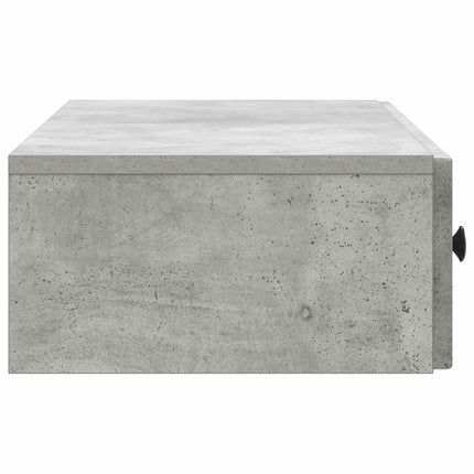Väggmonterad sidobord Betonggrå 87,5 x 34,5 x 17 cm