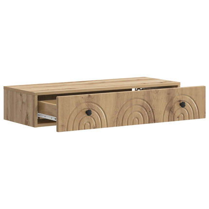 Väggmonterad sidobord Artisan-ek 87,5 x 34,5 x 17 cm